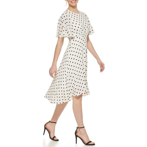 Elegant Polka Dot Dress - Picture 2 of 10